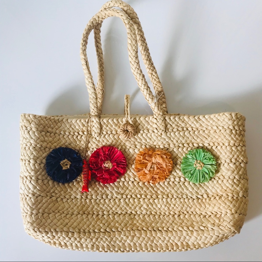 Redfish Designs Boutique Straw Tote